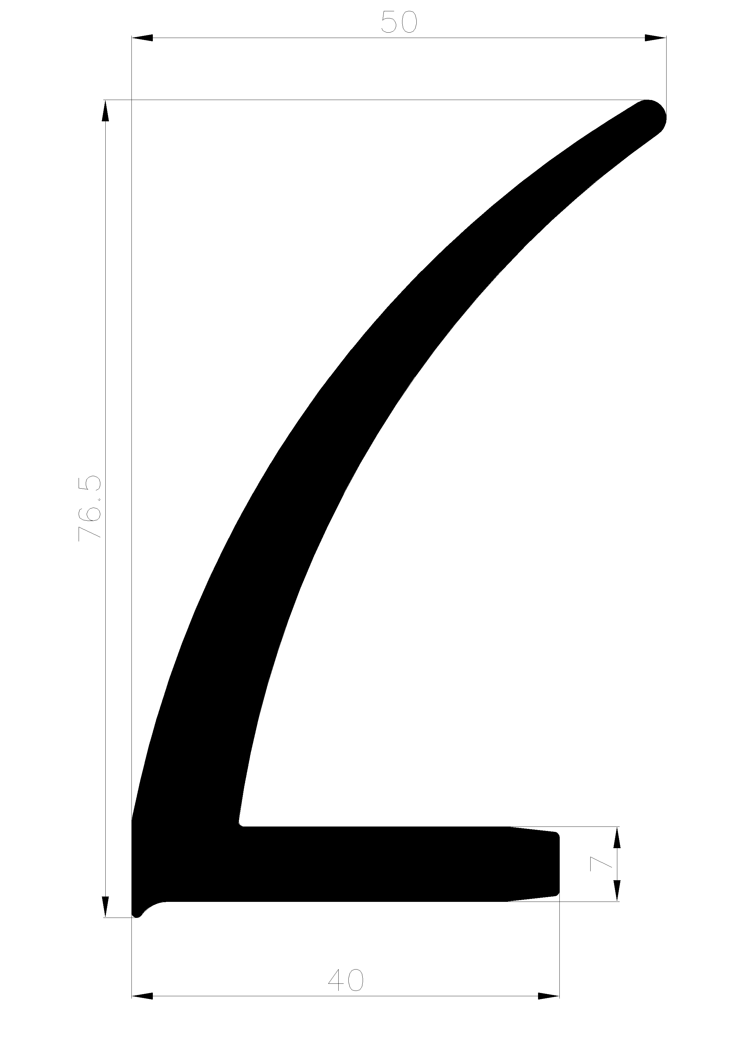 18340380KG - резиновые профили - Угловые профили