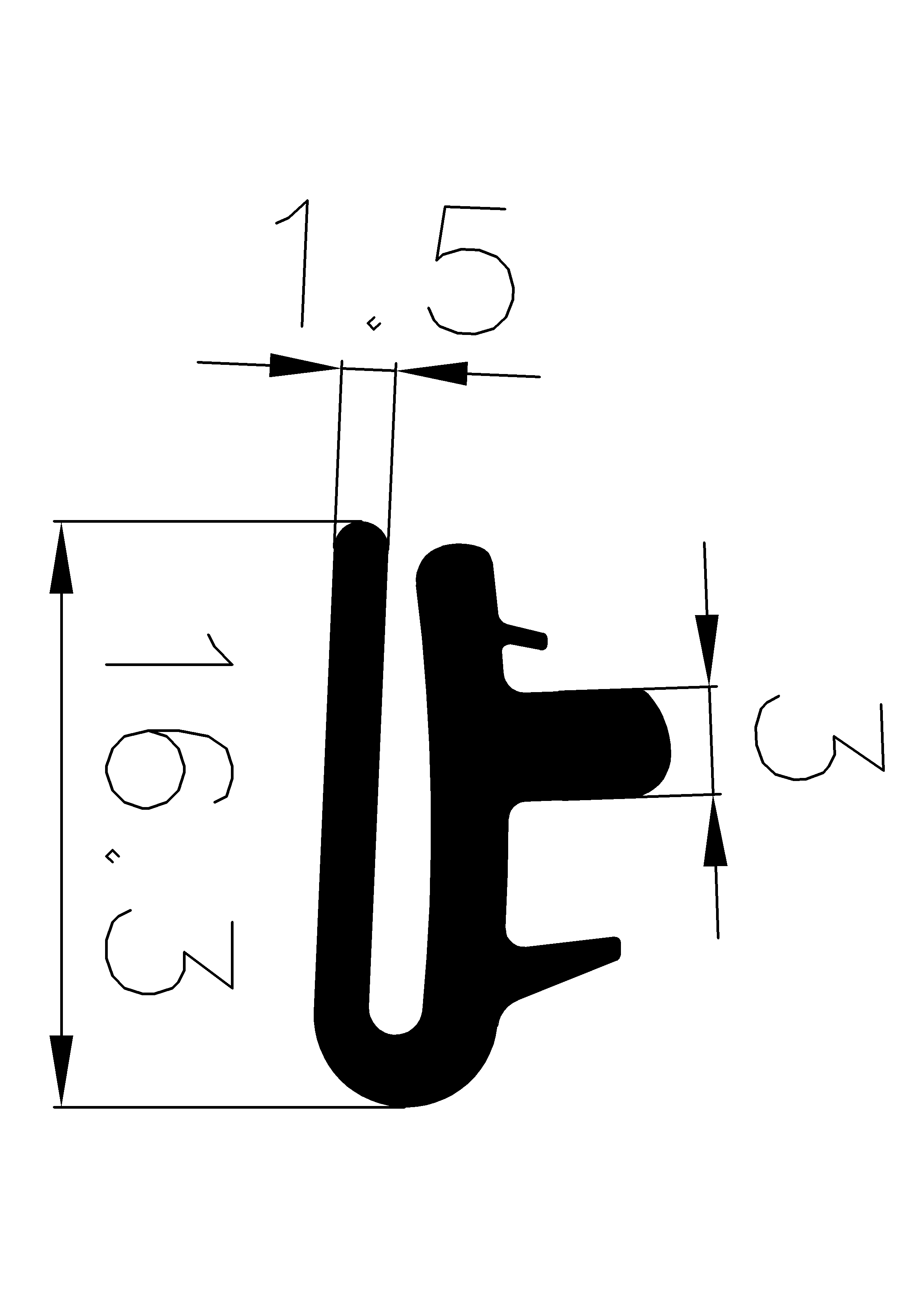 2340160KG - Профили Co-Ex без металлических вставок - Профили для защиты кромок