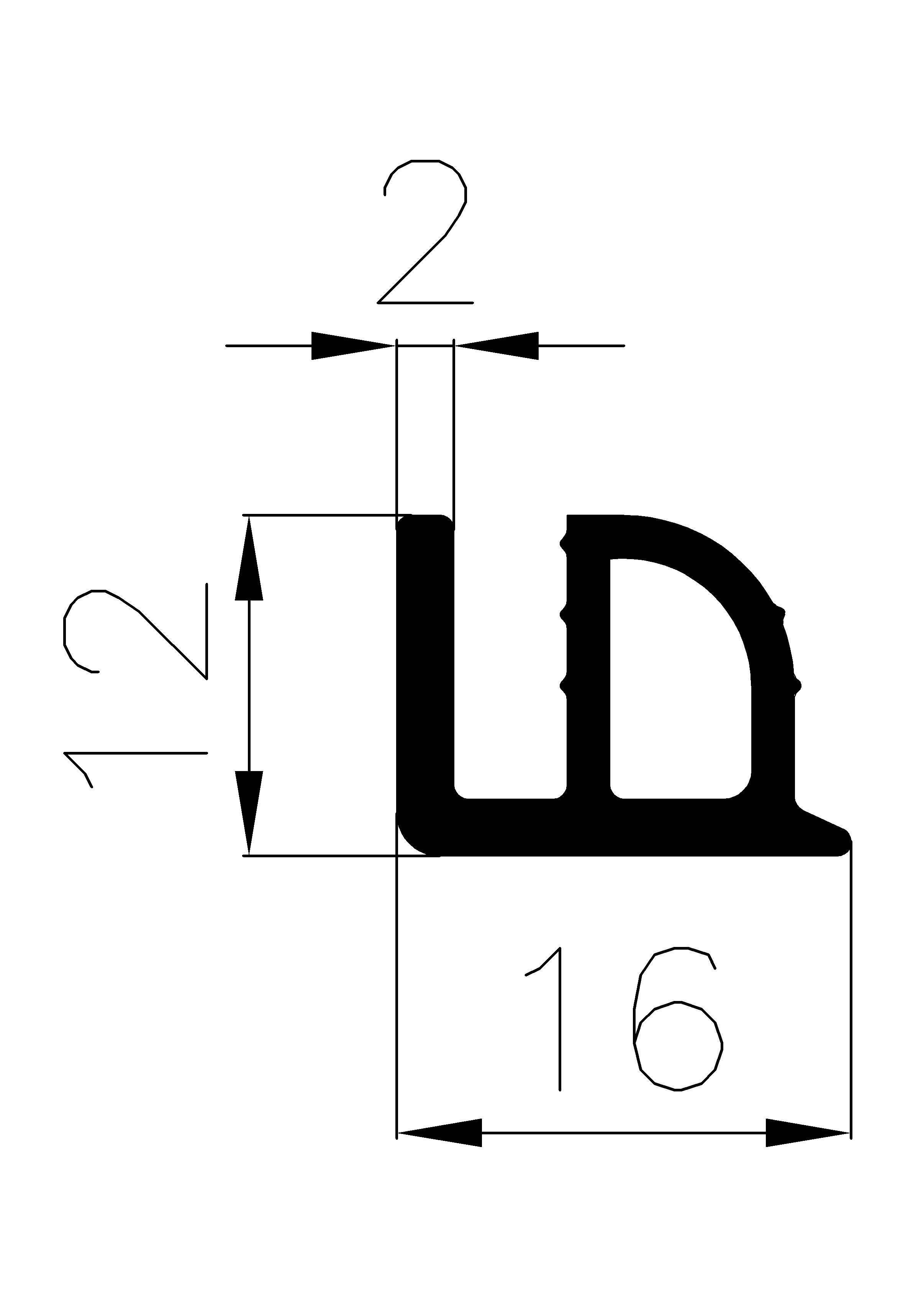 2810360KG - Профили Co-Ex без металлических вставок - Профили для защиты кромок