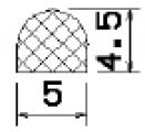 MZS 25452 - Профили губчатые EPDM - Полукруглые, D-образные