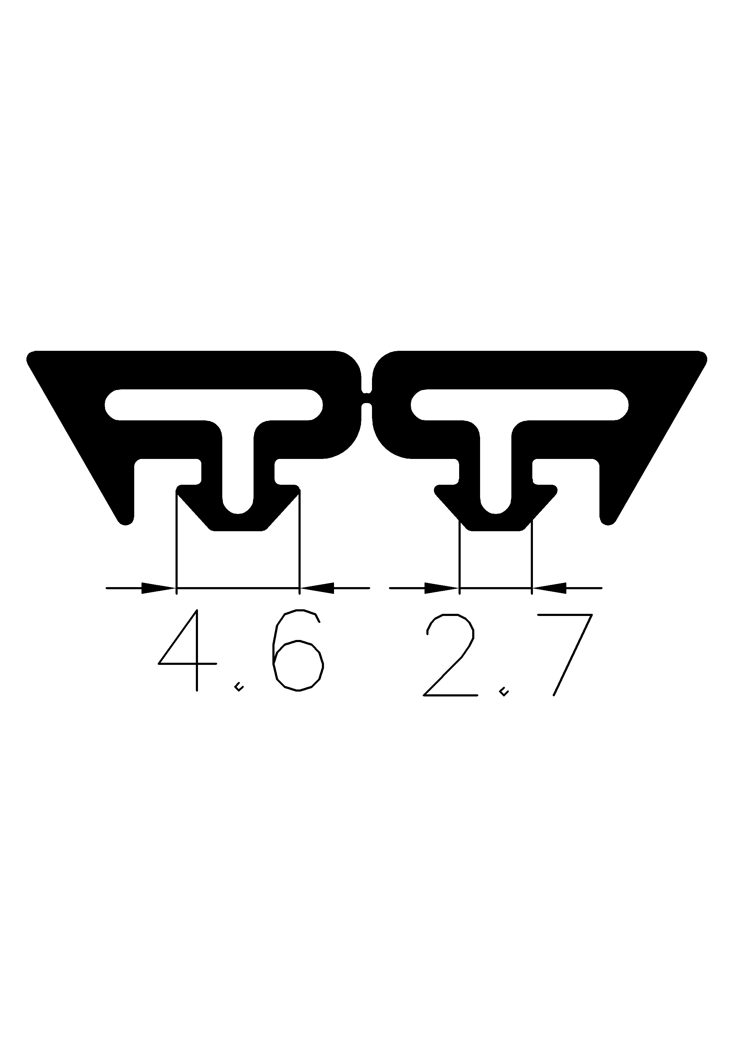 6600370KG - Профили EPDM - Проставки и бамперы