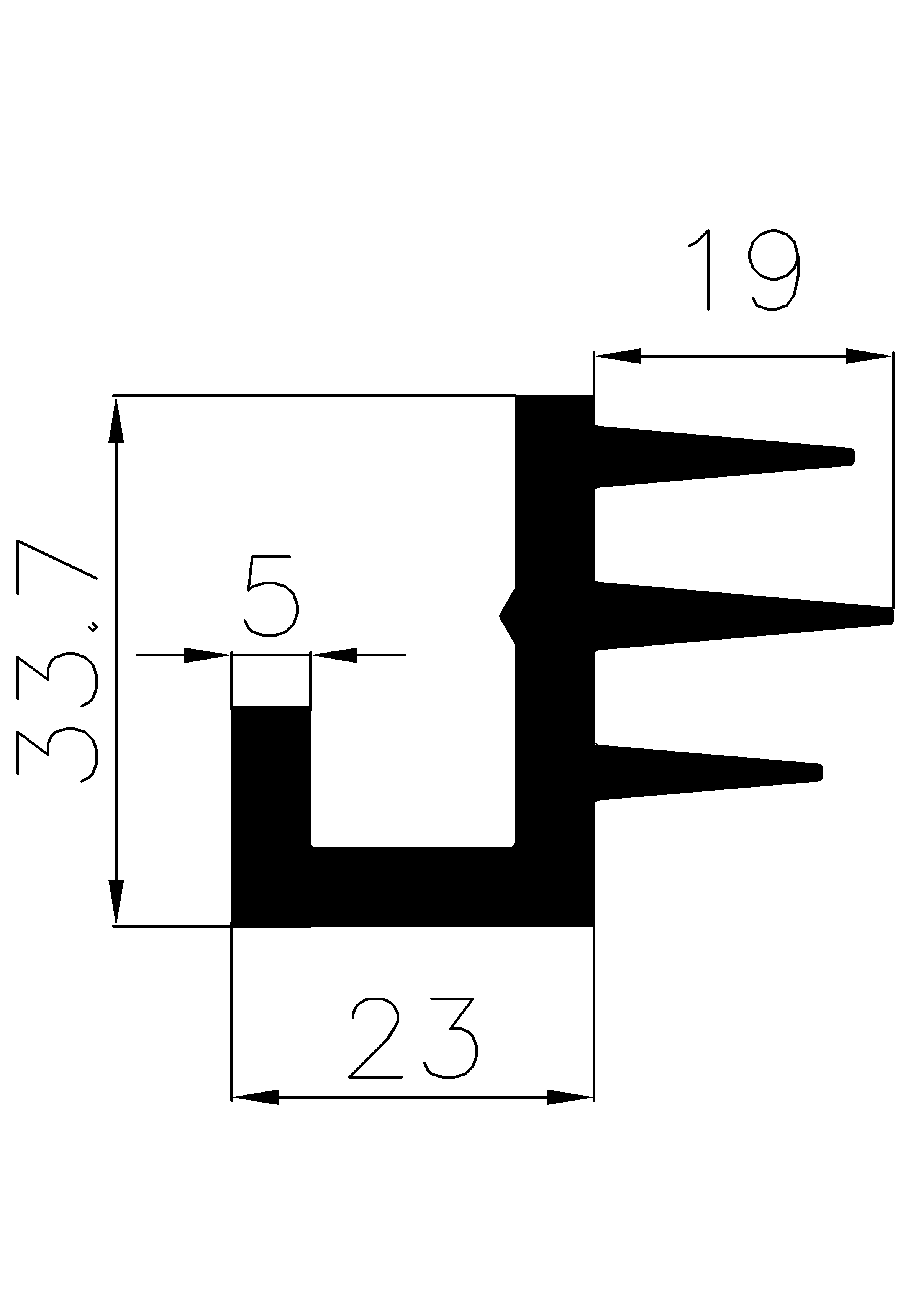 8450360KG - Профили Co-Ex без металлических вставок - Профили для защиты кромок