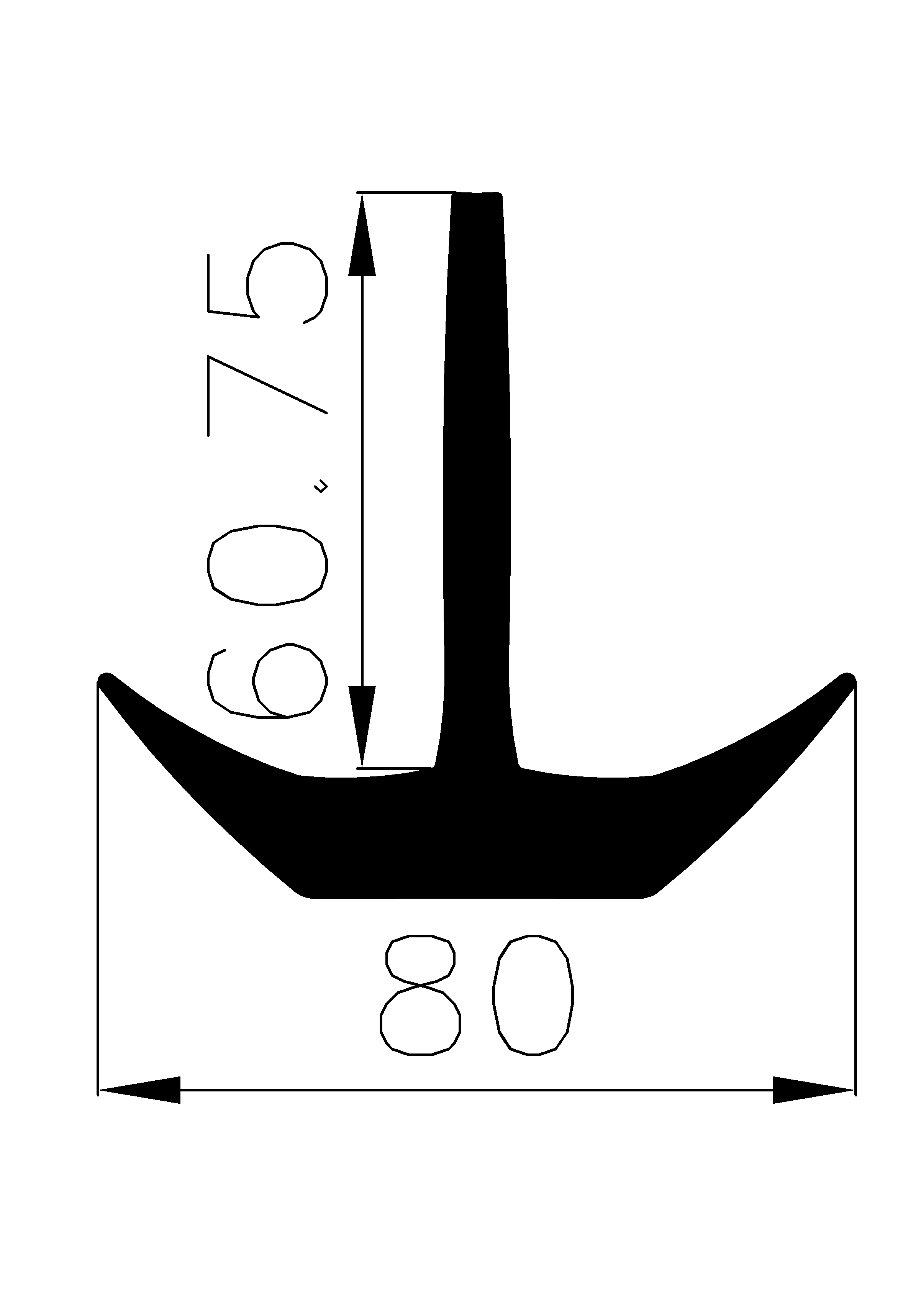 9820370KG - резиновые профили - Крышка и Т-образные профили