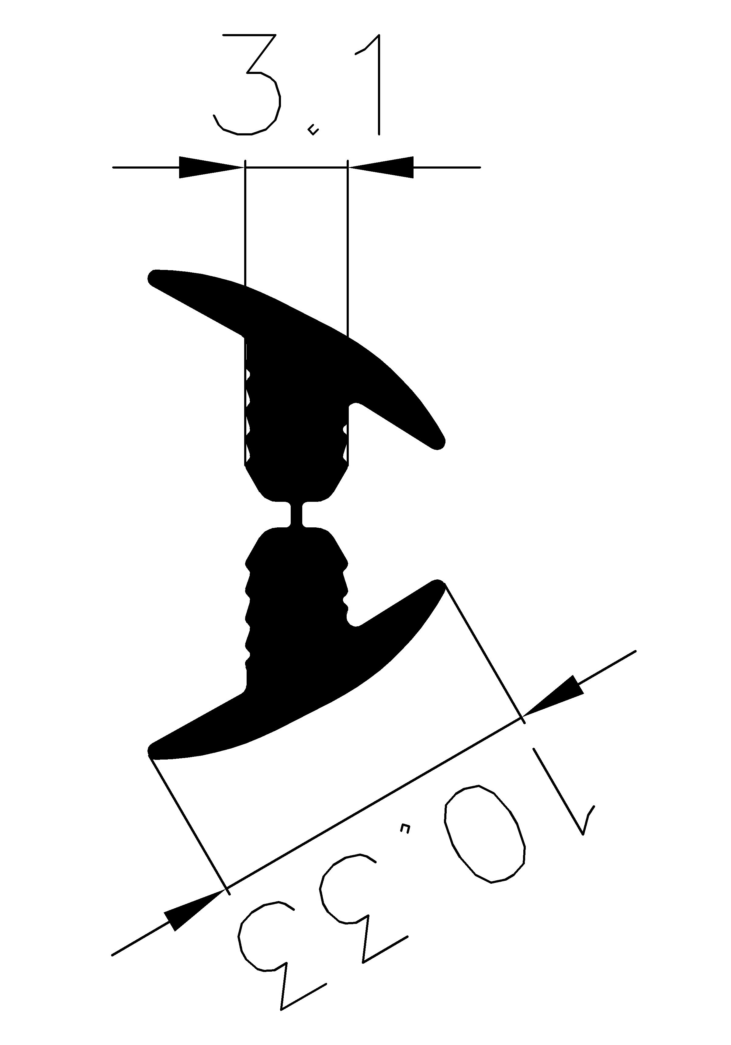 9960365KG - резиновые профили - Крышки и Т-образные профили