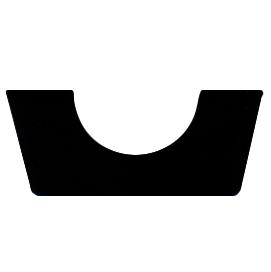 AU - G056 21,5×9 мм - Профили EPDM - Проставки и бамперы