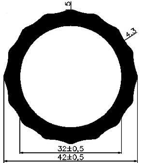 SISC - G473 - силиконовые профили - Трубчатые профили
